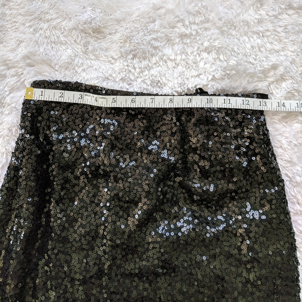Black SEQUIN mini skirt XS - Picture 8 of 8